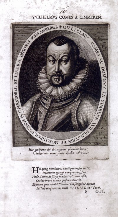 Wilhelm von Zimmern, the Last Count of Zimmern by Dominicus or Custodis Custos